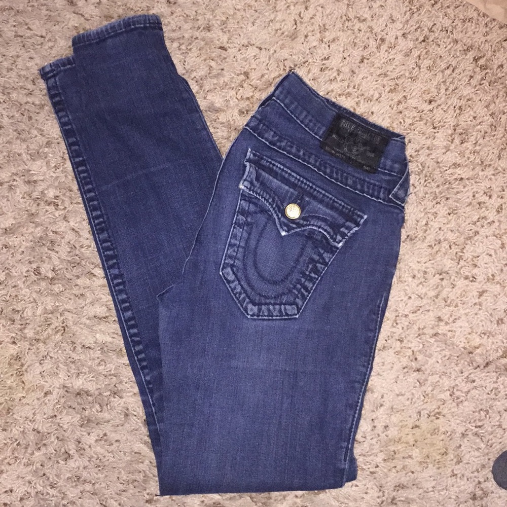 True Religion Jeggings w/ Rhinestones